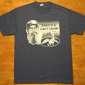 NEW Duck Dynasty Uncle Si Men's Blue Shirt - L